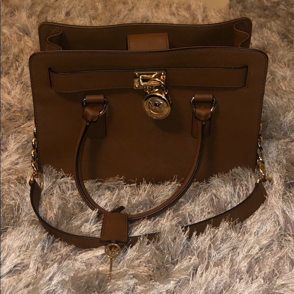 Michael Kors brown/gold purse